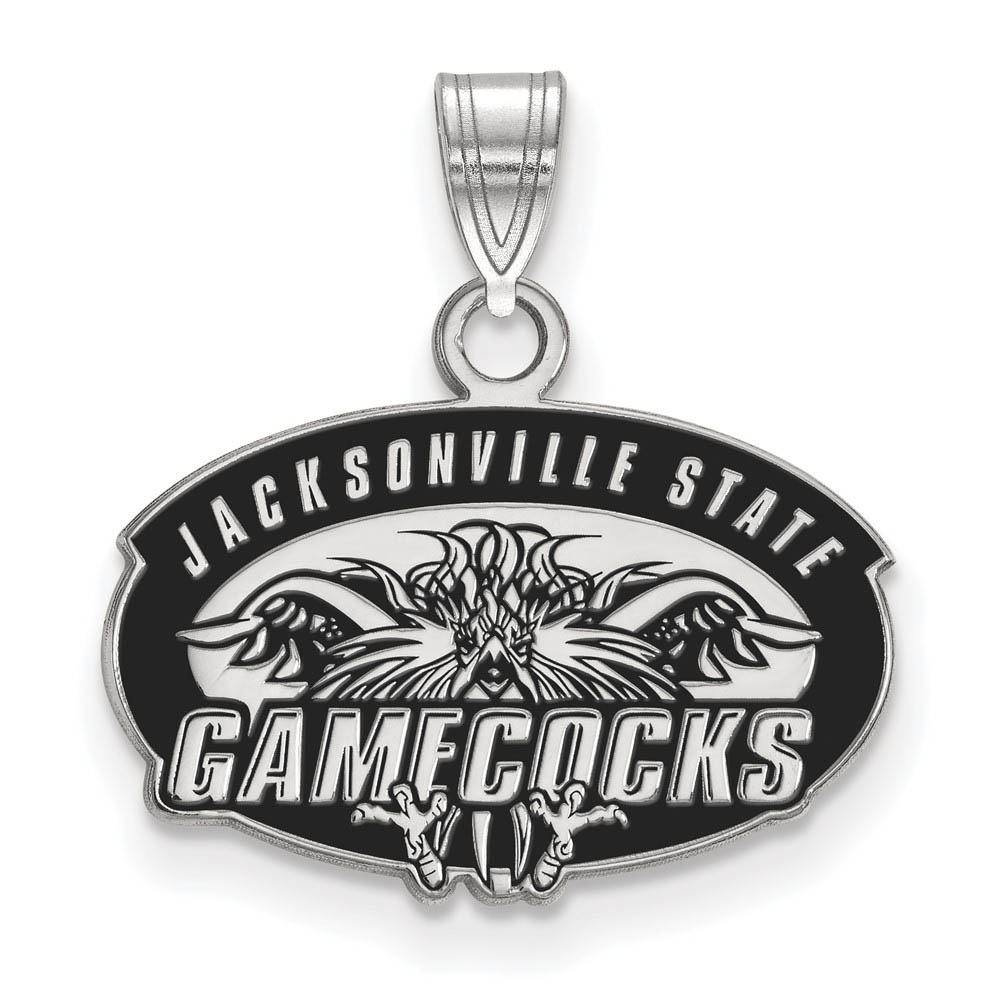 Sterling Silver Jacksonville State Enamel Pendant