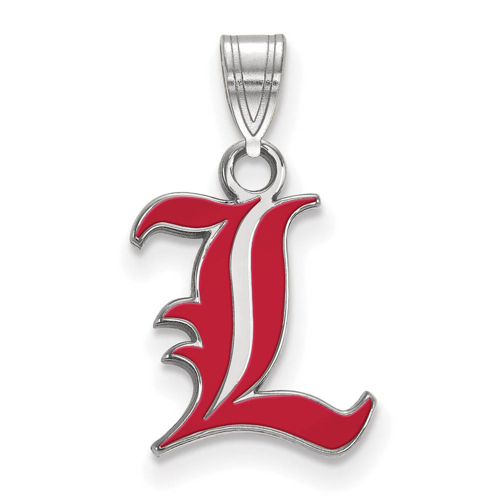 Sterling Silver U. of Louisville Enamel Pendant