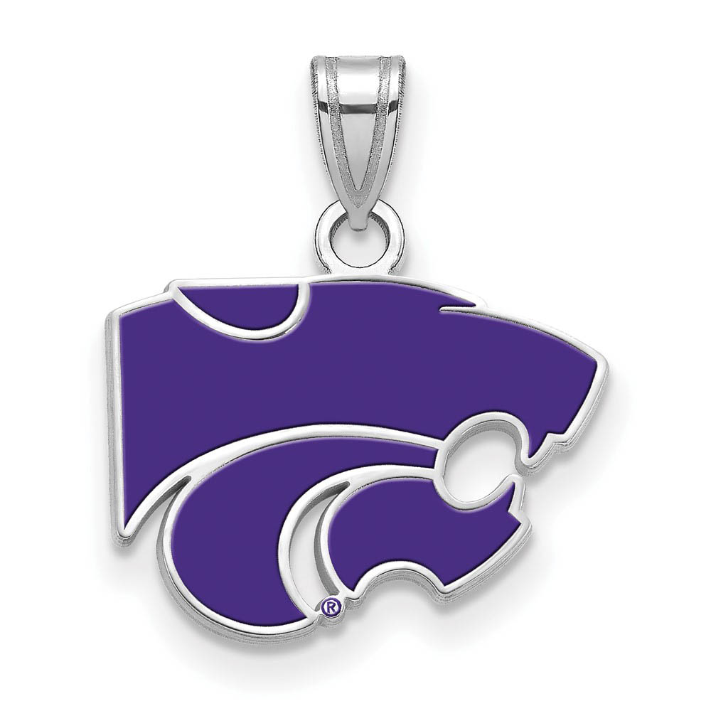 Sterling Silver Kansas State Enamel Pendant