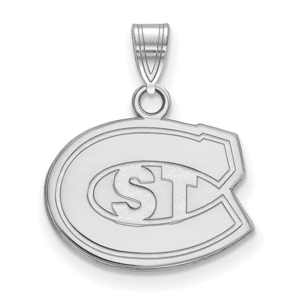 10k White Gold St. Cloud State 'STC' Pendant
