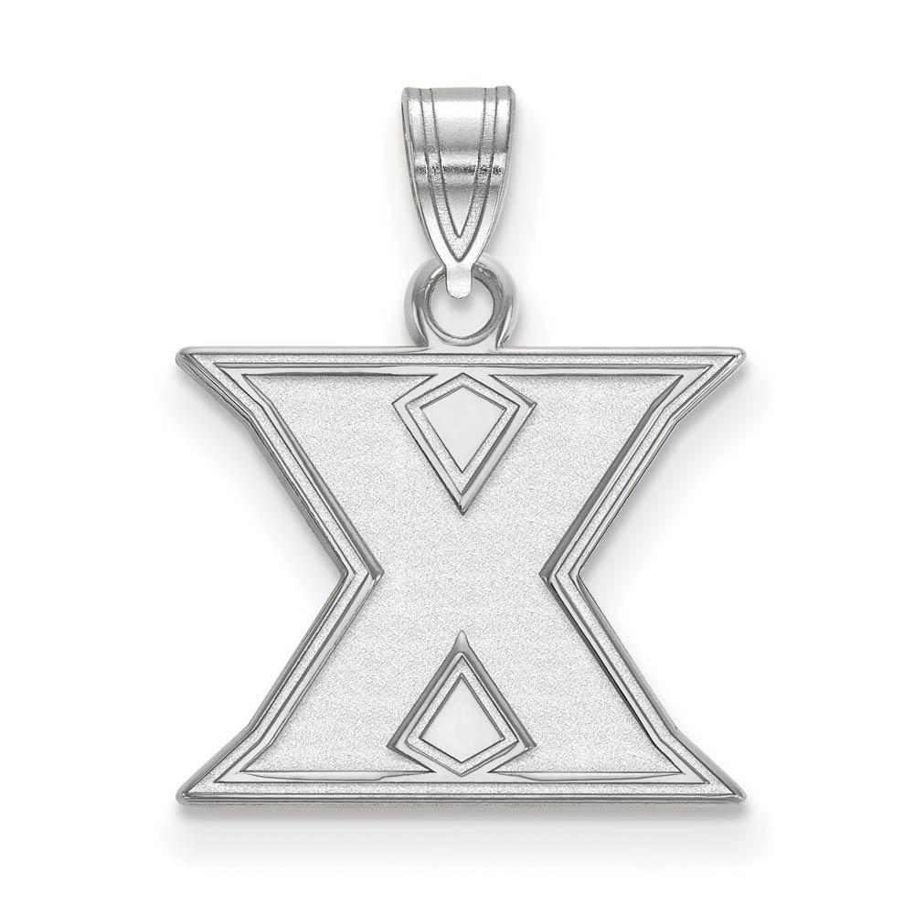10k White Gold Xavier U. Initial X Pendant