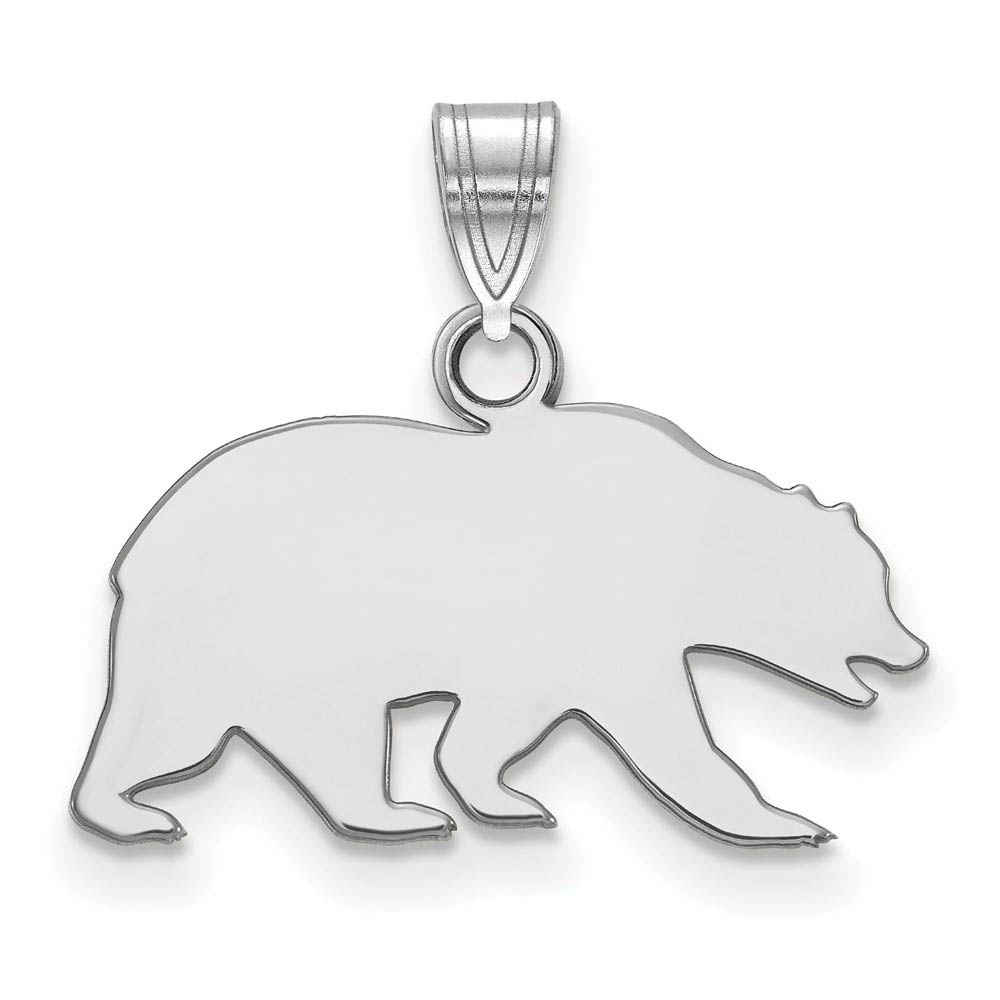 10k White Gold California Berkeley Mascot Pendant