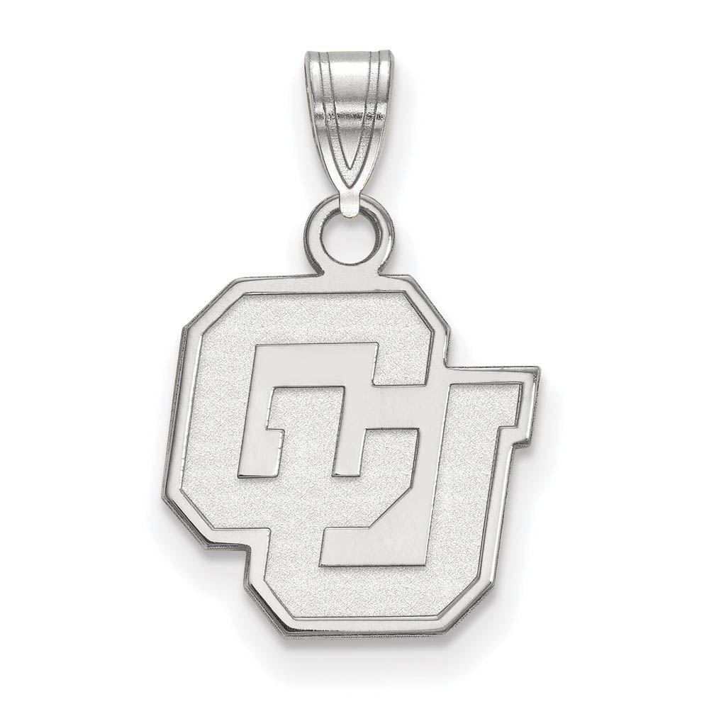 10k White Gold U of Colorado Pendant