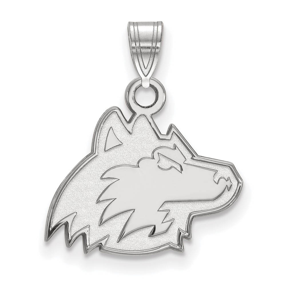 10k White Gold Northern Illinois U Pendant