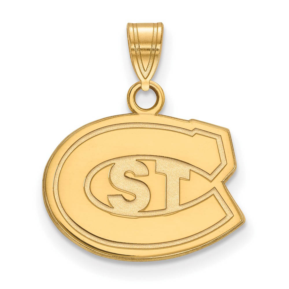 10k Yellow Gold St. Cloud State 'STC' Pendant