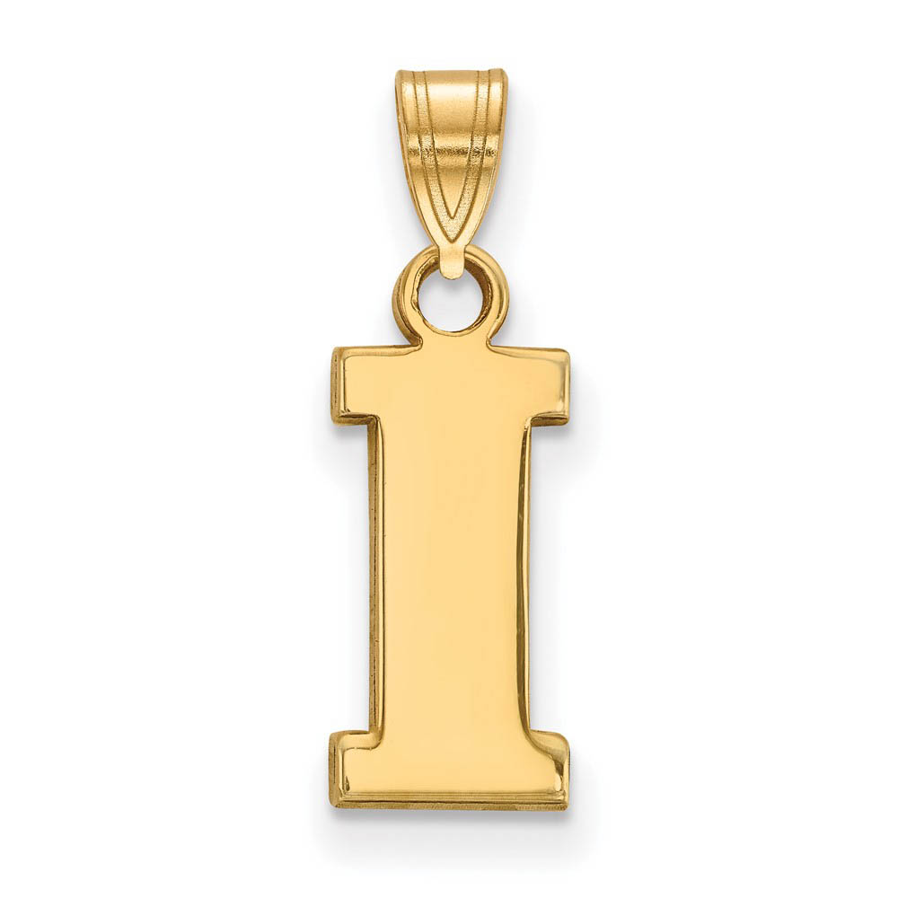 10k Yellow Gold U. of Iowa Initial I Pendant