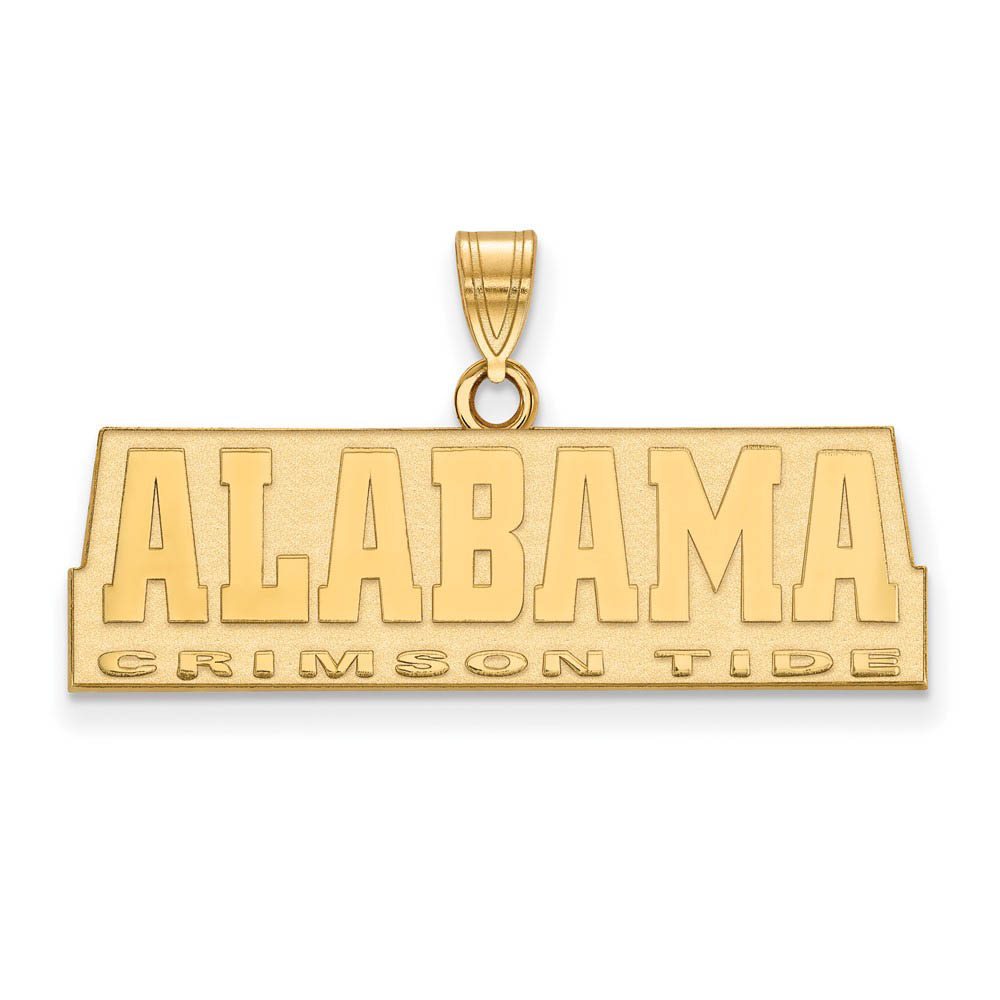 10k Yellow Gold U. of Alabama Script Pendant