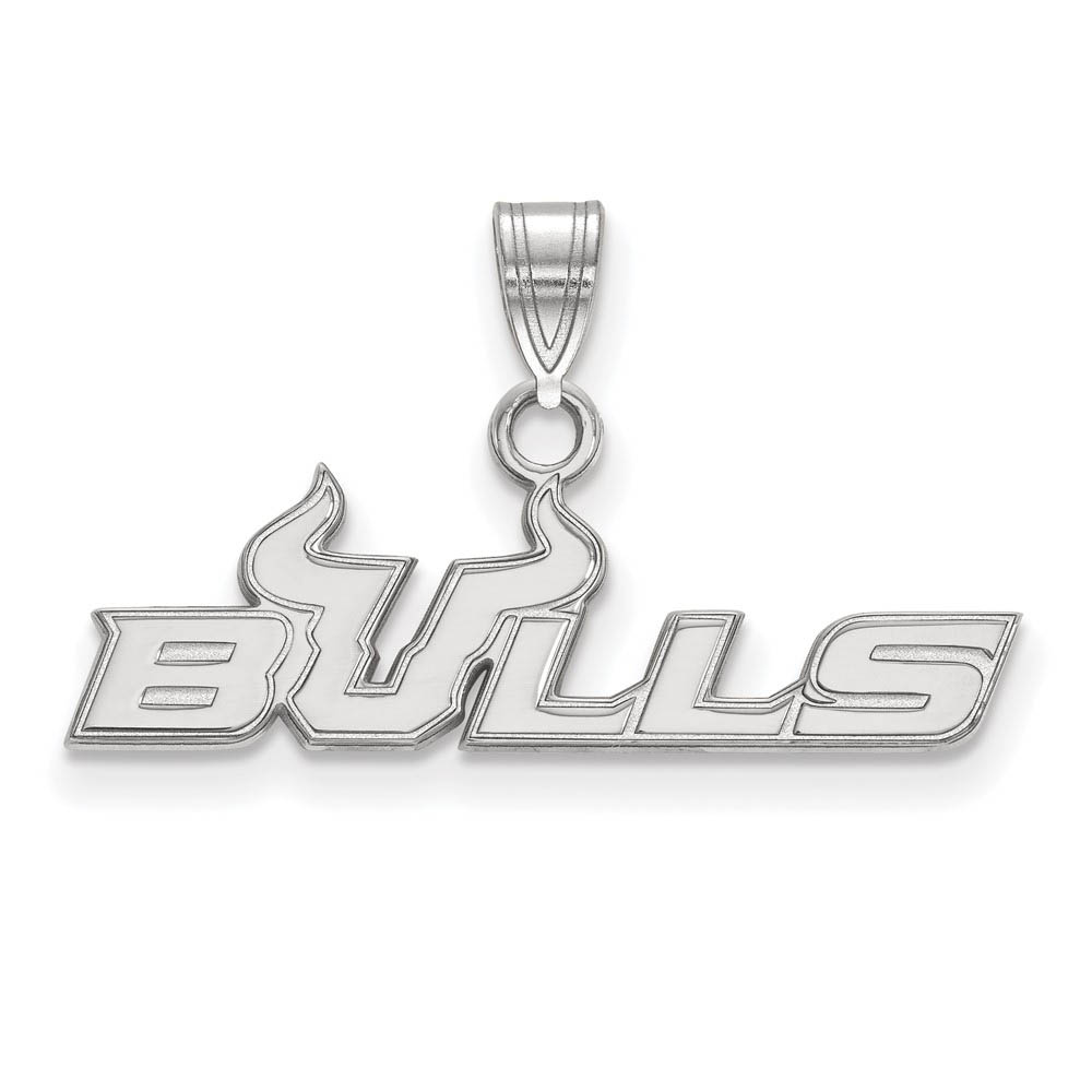 14k White Gold South Florida Logo Pendant