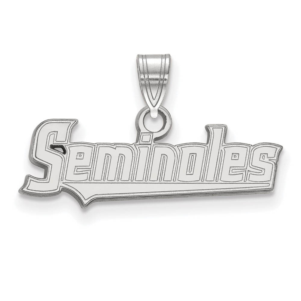 14k White Gold Florida State 'Seminoles' Pendant