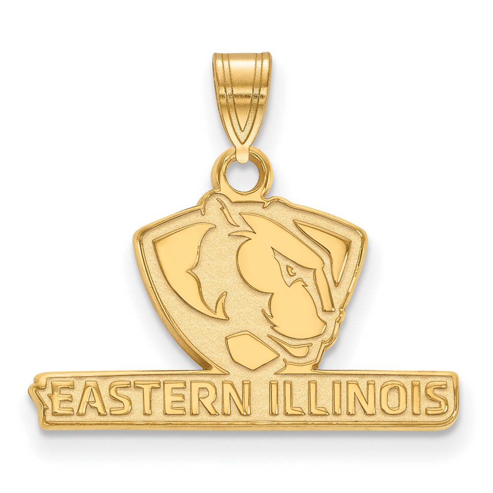 14k Yellow Gold Eastern Illinois U Pendant