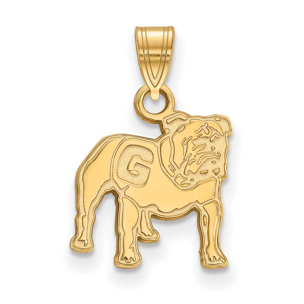 14k Yellow Gold U. of Georgia Mascot Logo Pendant