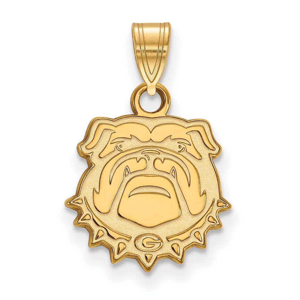 14k Yellow Gold U. of Georgia Bulldog Pendant