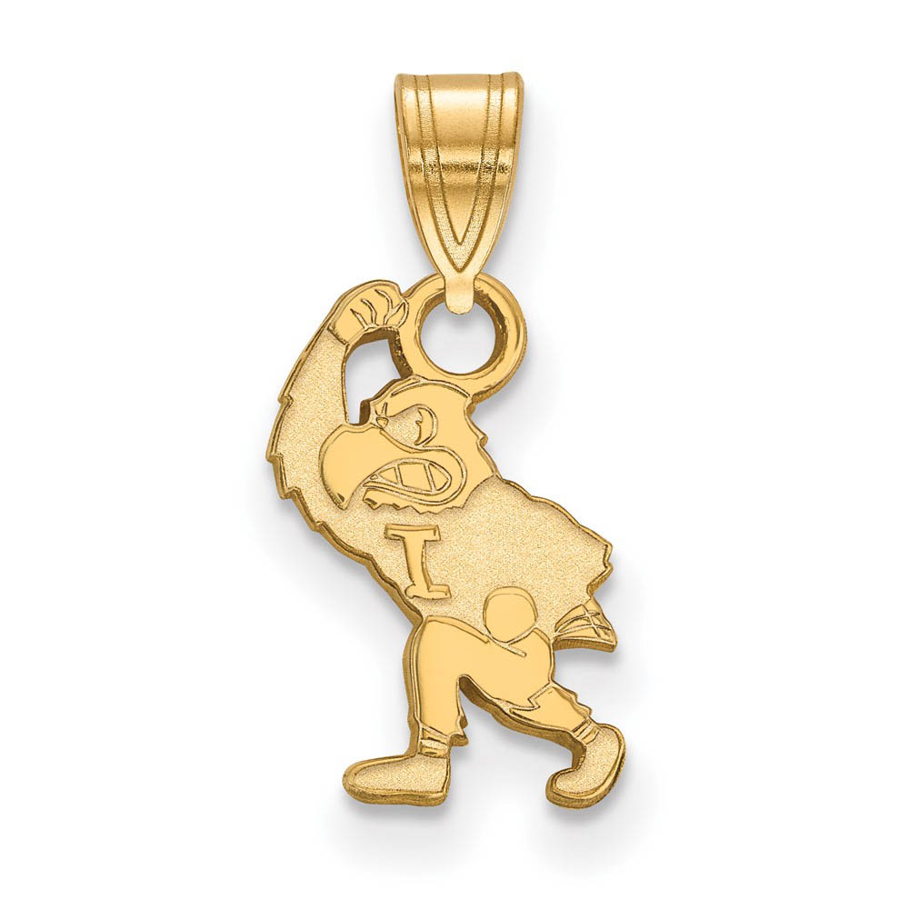 14k Yellow Gold U. of Iowa Pendant