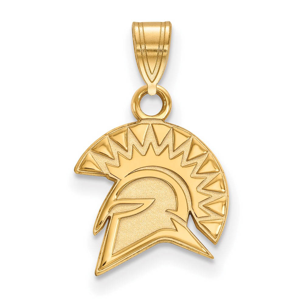 14k Gold Plated Silver San Jose State Mascot Pendant
