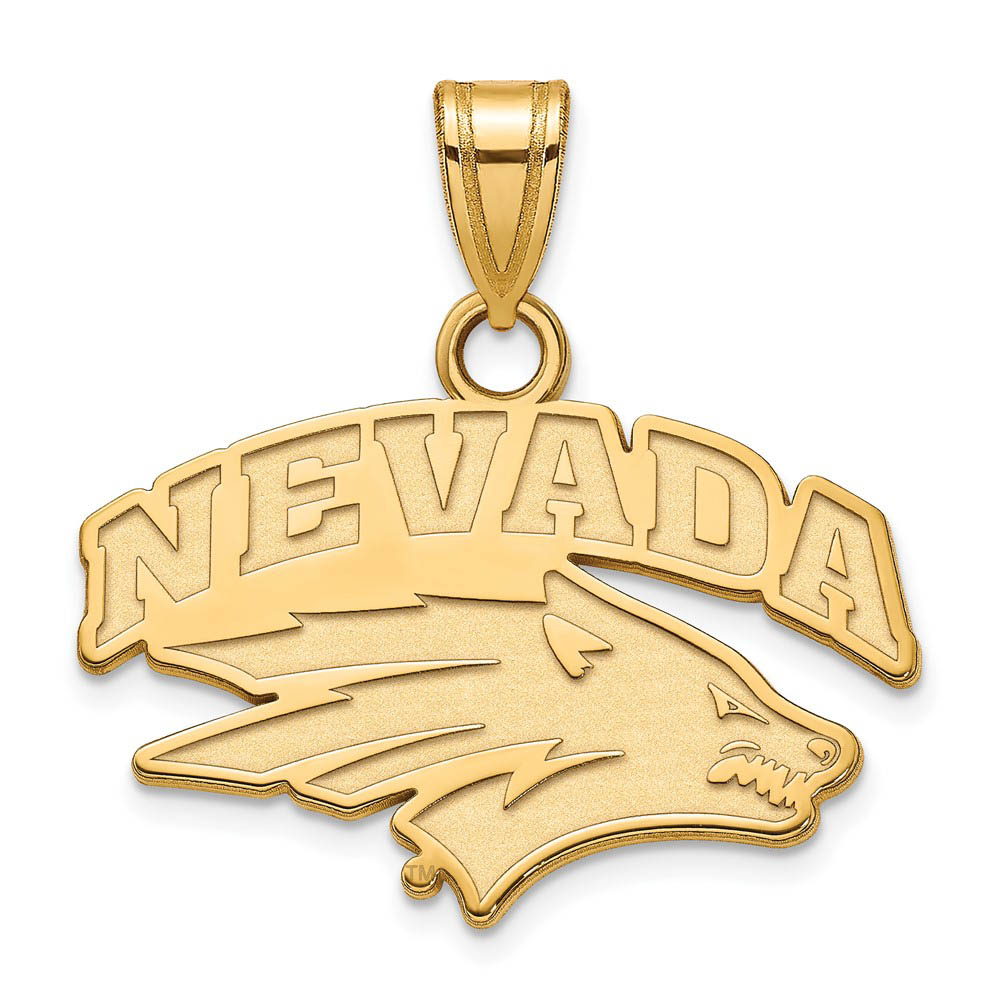 14k Gold Plated Silver U. of Nevada Logo Pendant