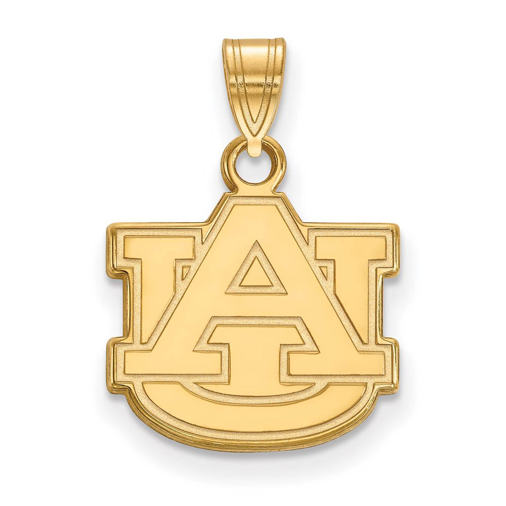 14k Gold Plated Silver Auburn U 'AU' Pendant