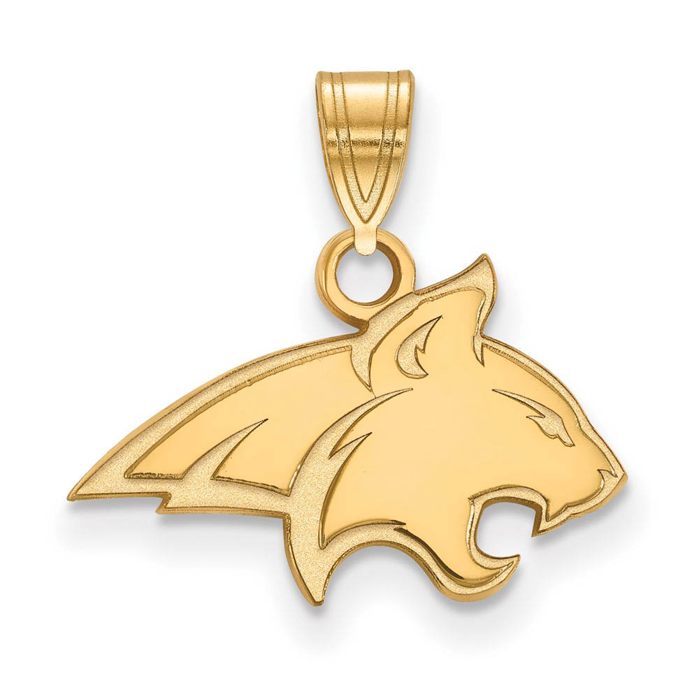 14k Gold Plated Silver Montana State Mascot Pendant