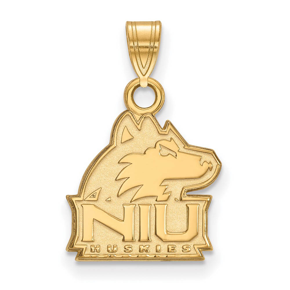 14k Gold Plated Silver Northern Illinois U Pendant