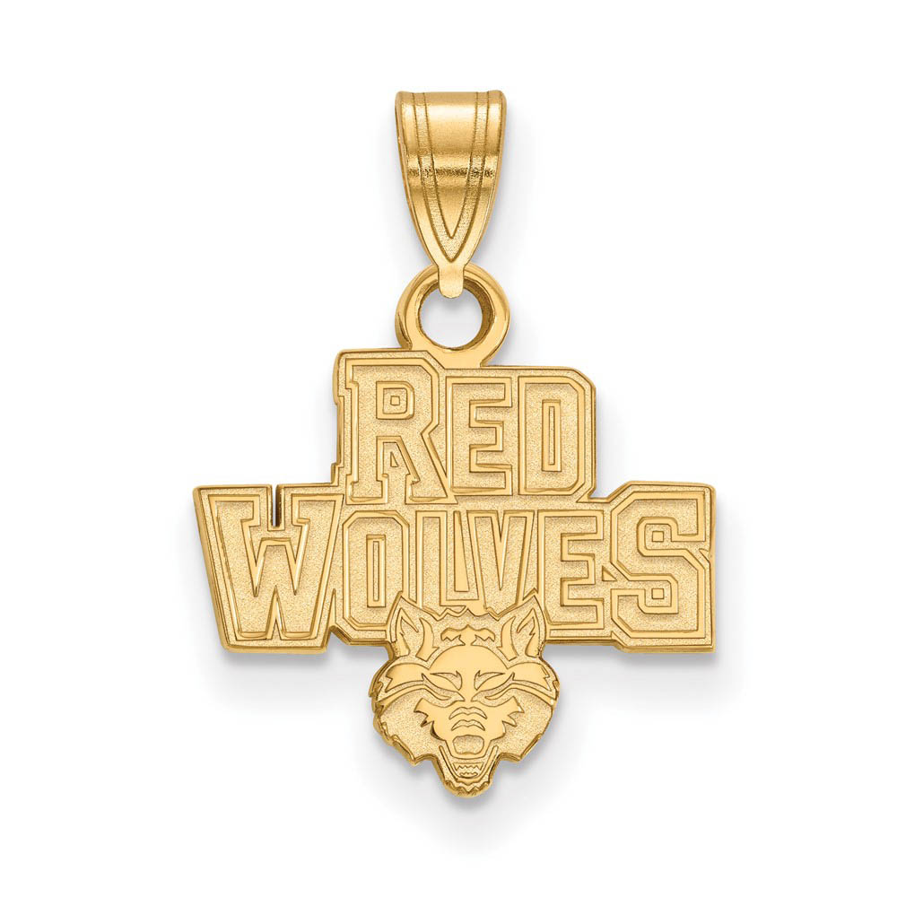 14k Gold Plated Silver Arkansas State Pendant