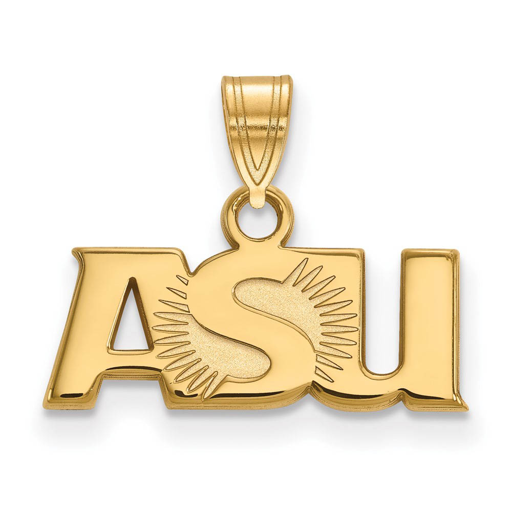14k Gold Plated Silver Arizona State Pendant
