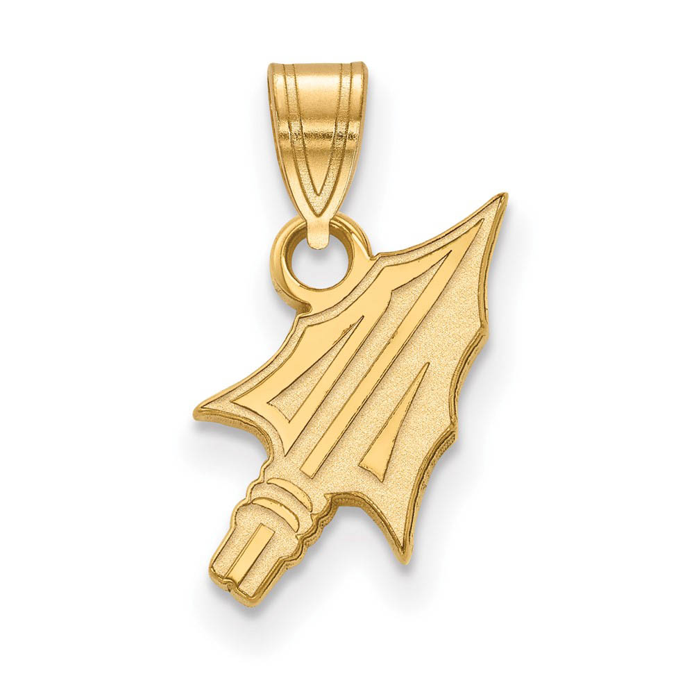 14k Gold Plated Silver Florida State Arrowhead Pendant