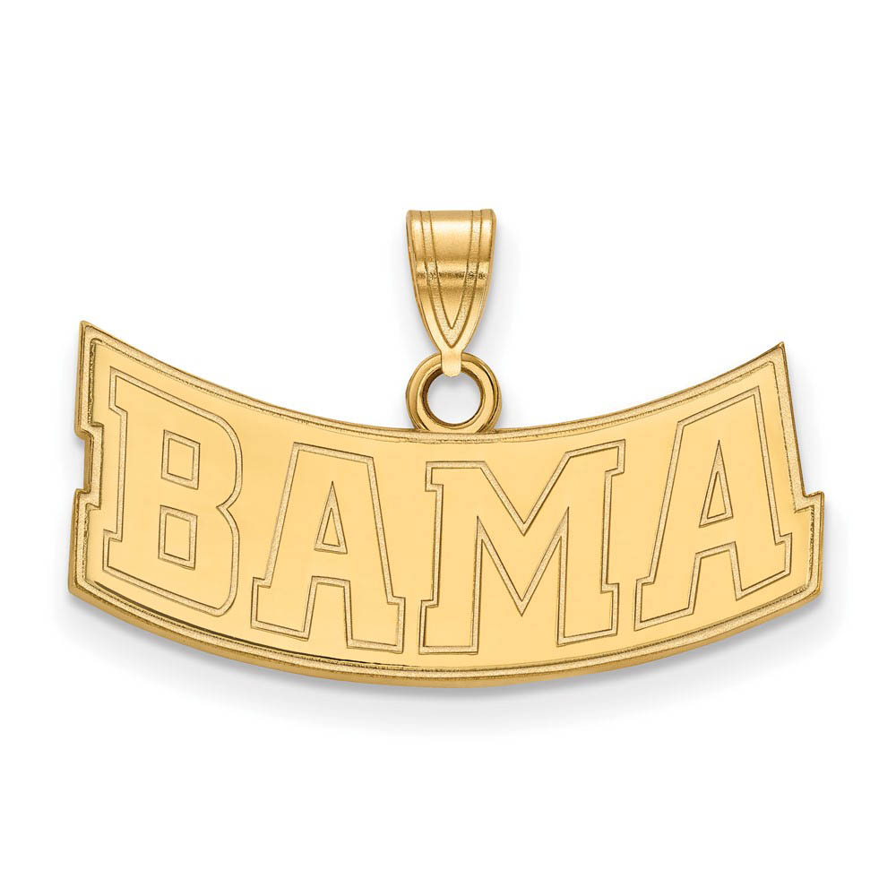14k Gold Plated Silver U. of Alabama 'BAMA' Pendant