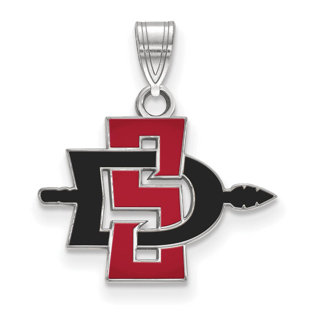 Sterling Silver San Diego State Pendant