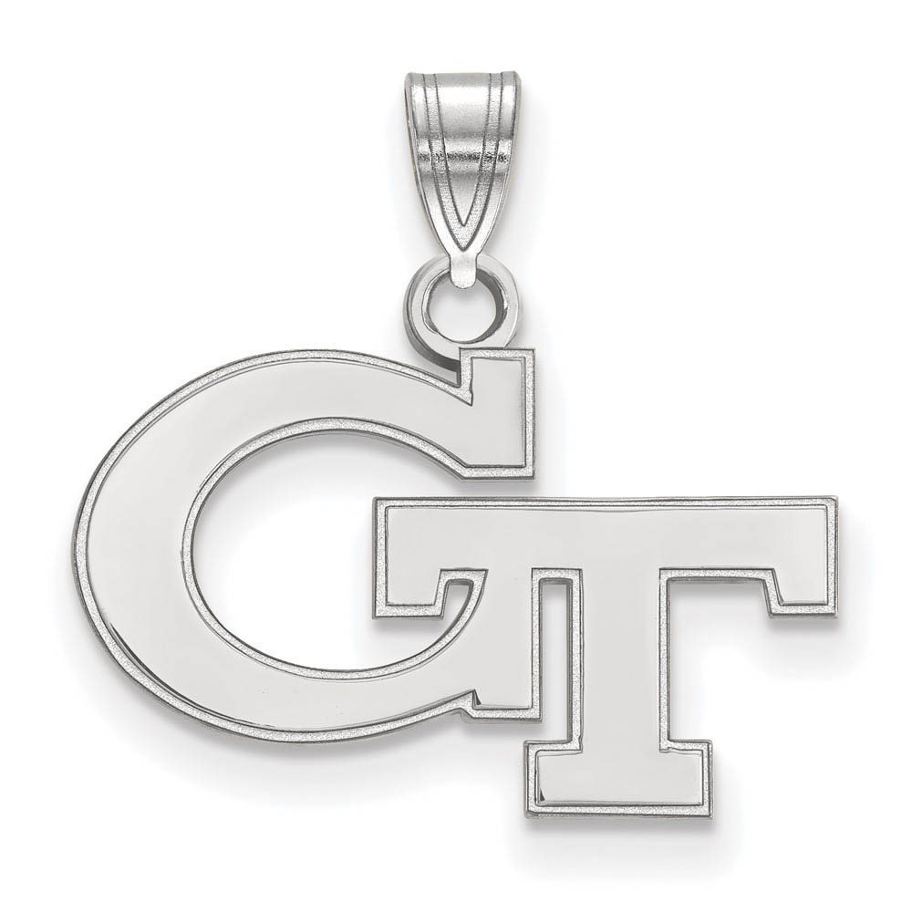Sterling Silver Georgia Technology 'GT' Pendant