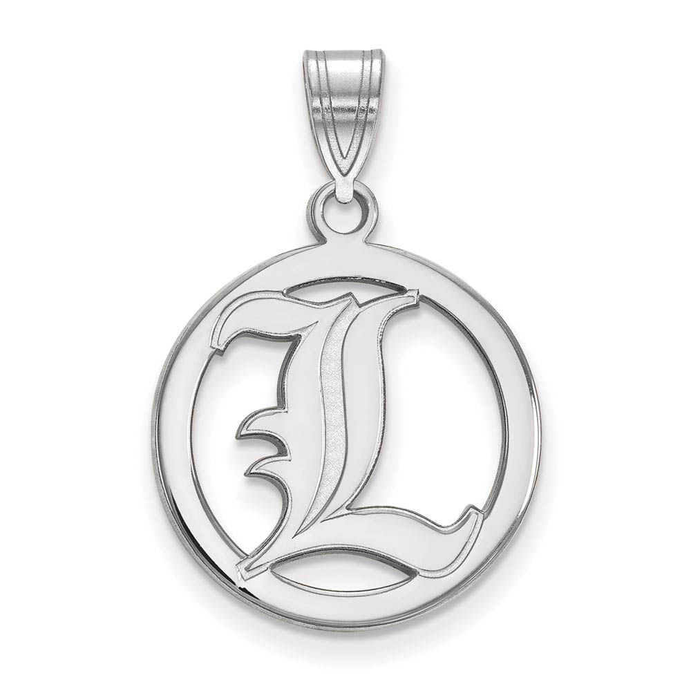 Sterling Silver U. of Louisville Circle Pendant