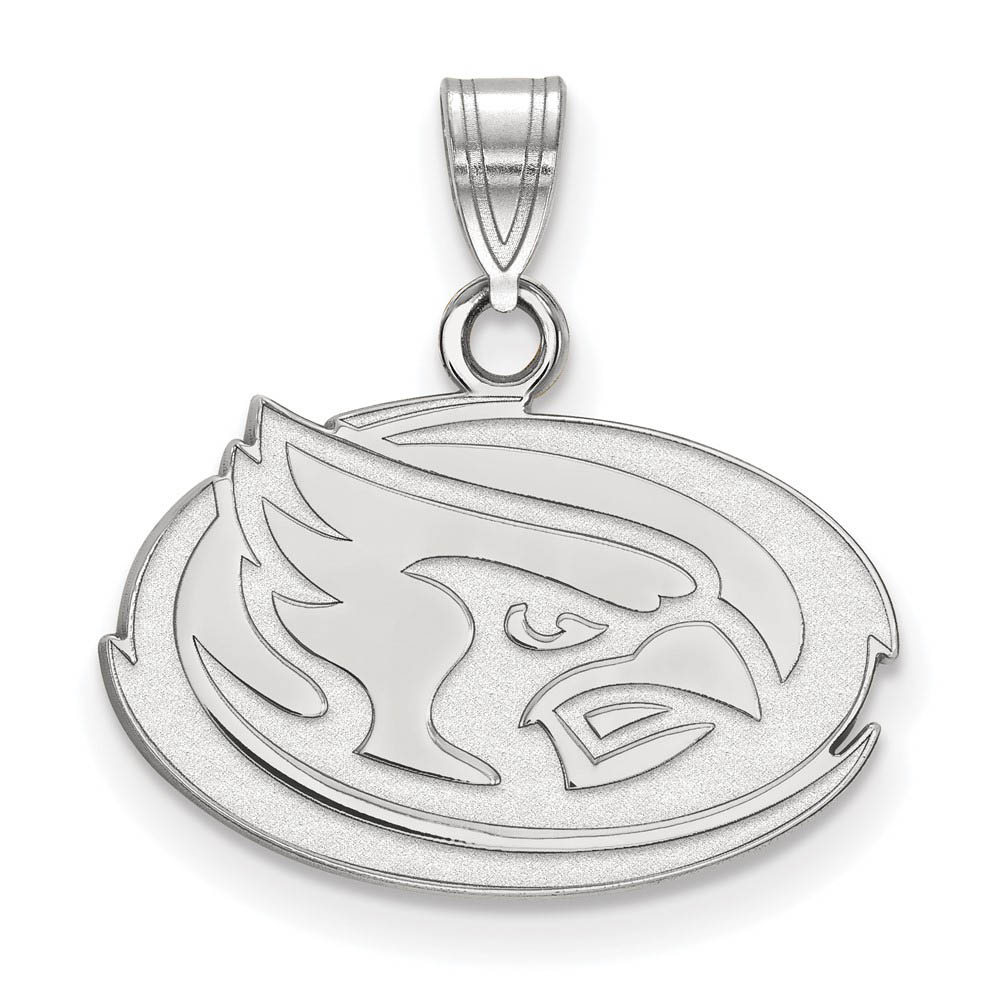 Sterling Silver Iowa State Oval Mascot Pendant
