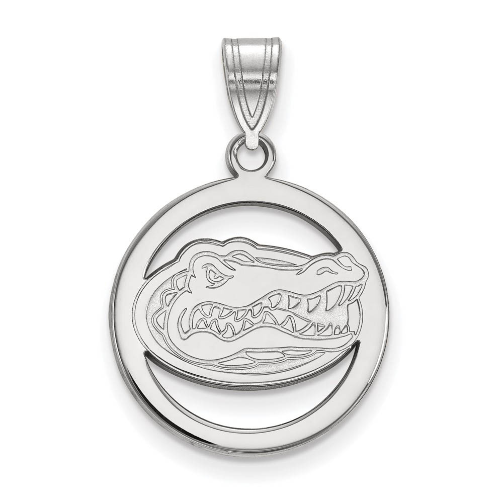Sterling Silver U. of Florida Circle Pendant
