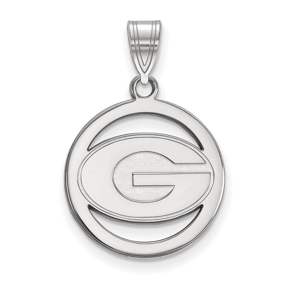 Sterling Silver U. of Georgia 'G' Circle Pendant