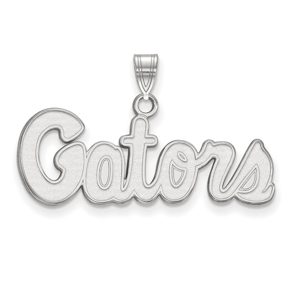 Sterling Silver U. of Florida Script 'Gators' Pendant
