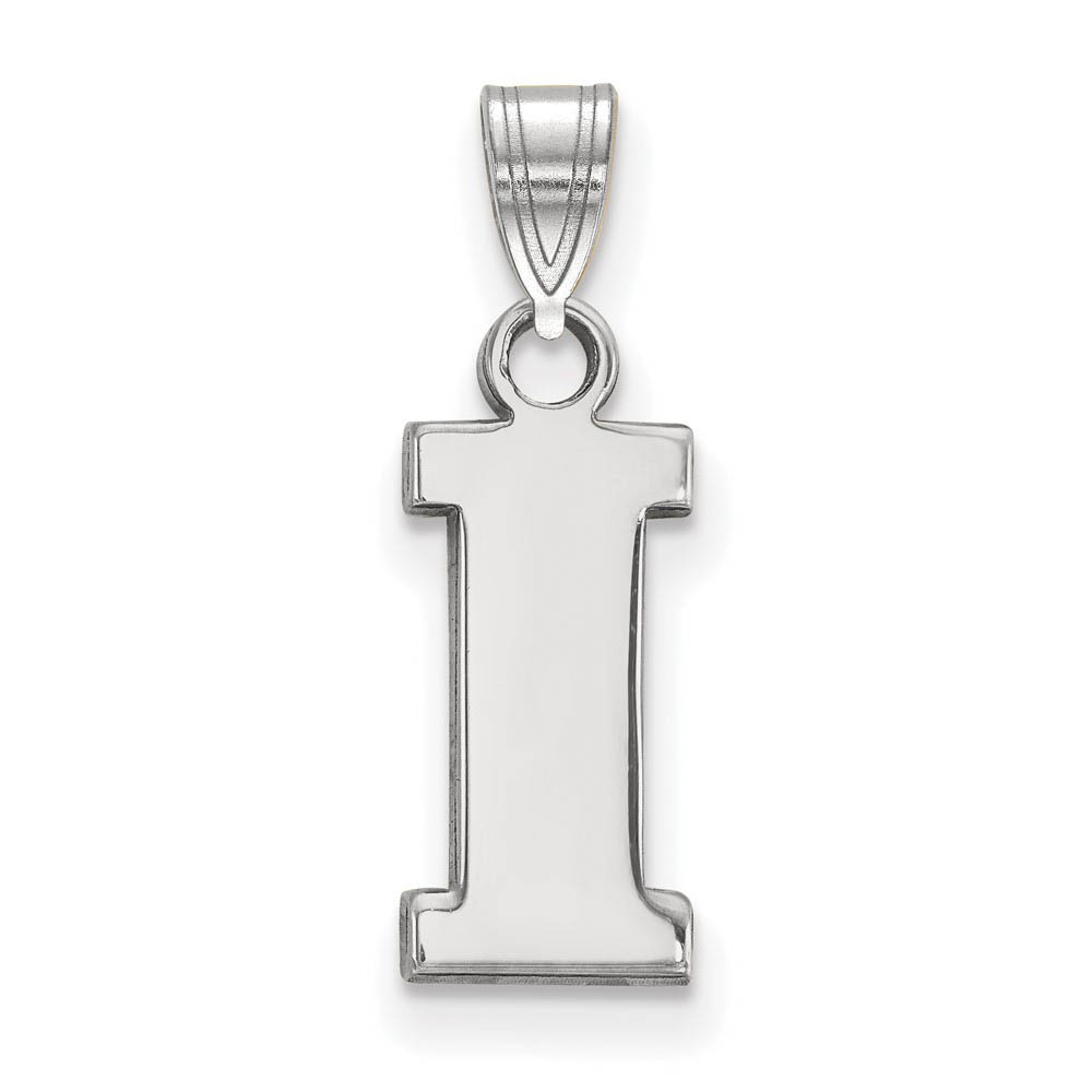 Sterling Silver U. of Iowa Initial I Pendant