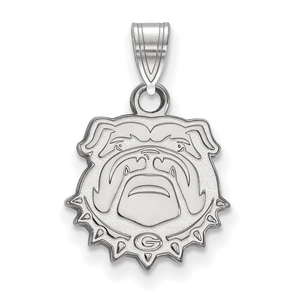Sterling Silver U. of Georgia Bulldog Pendant