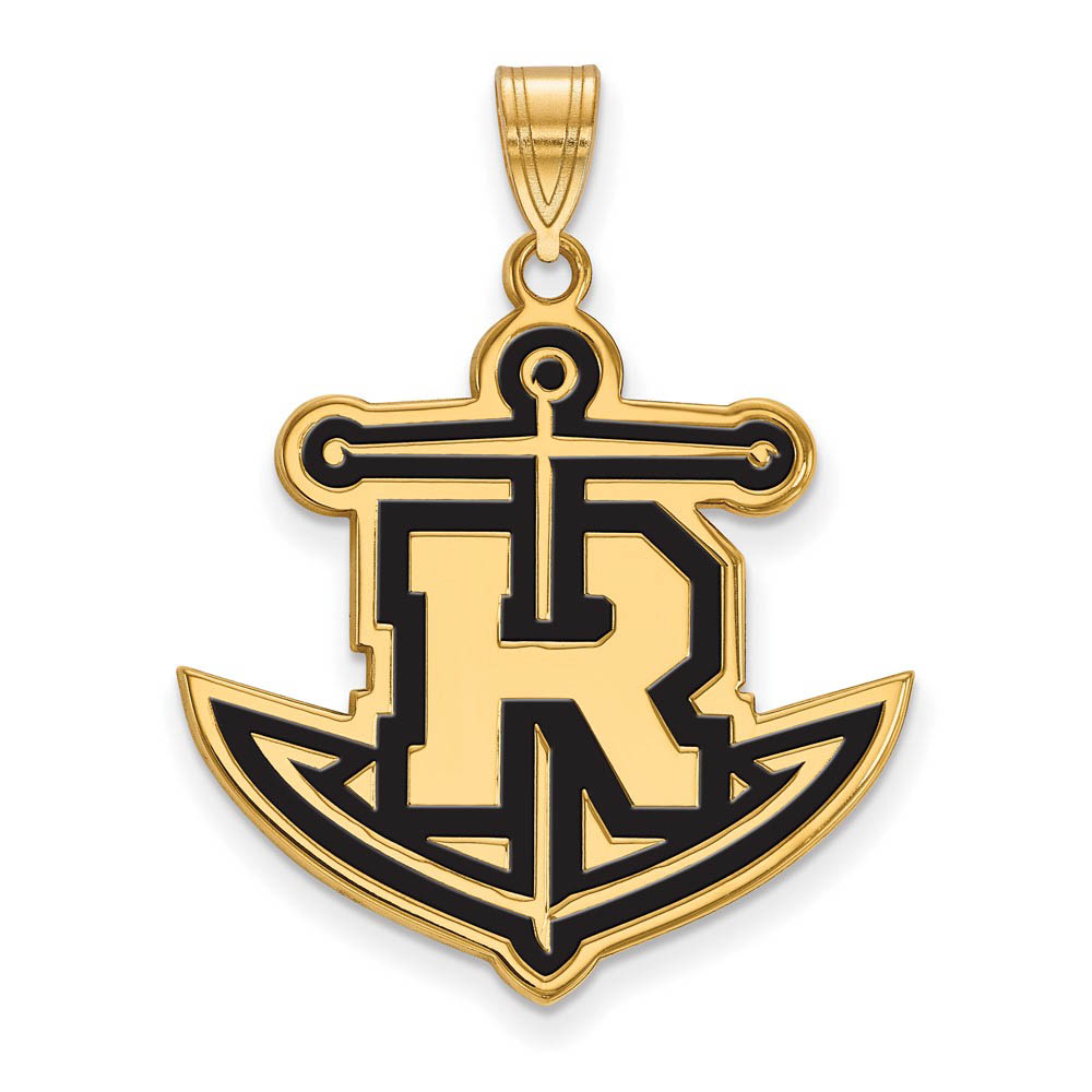 14k Gold Plated Silver Rollins College Enamel Pendant