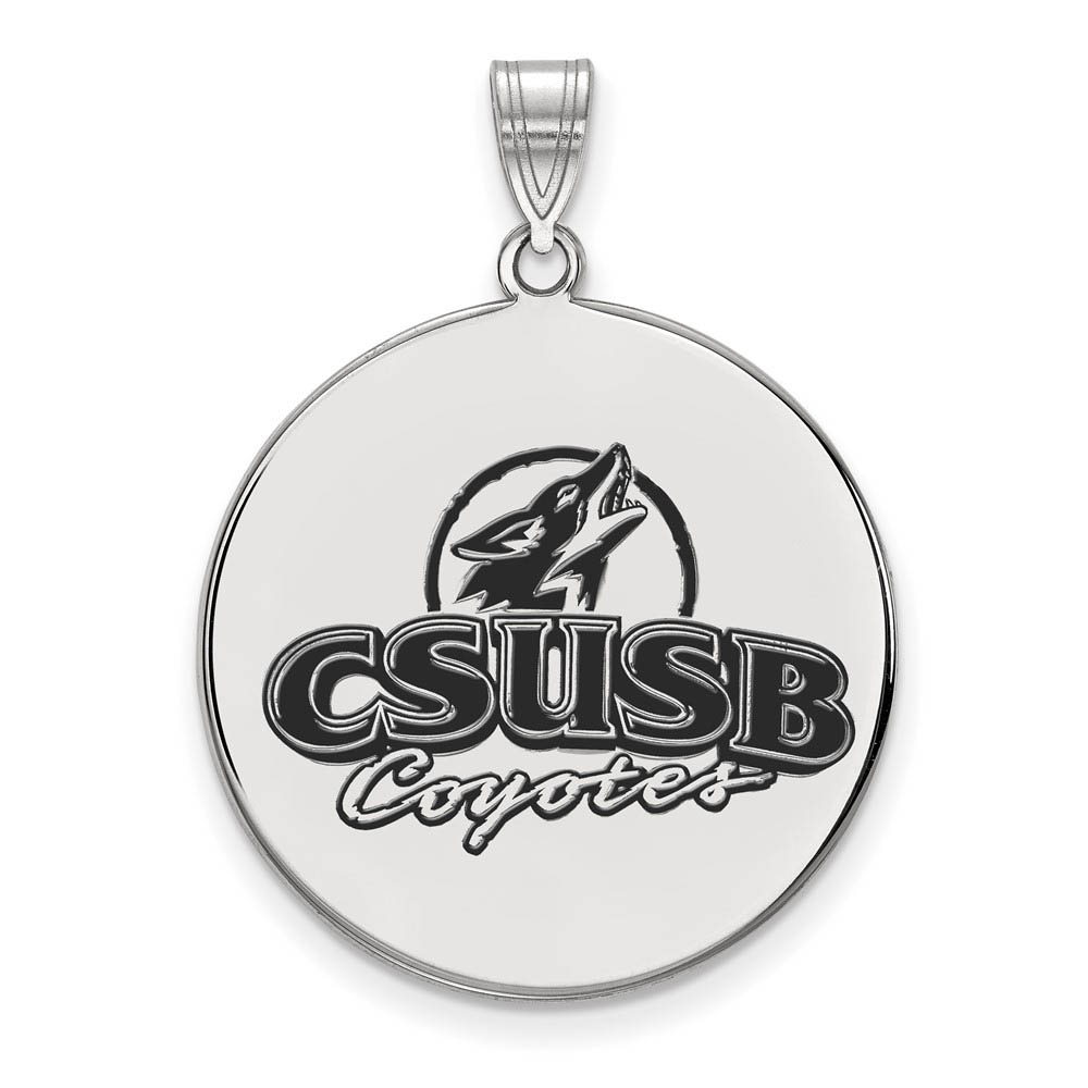 Sterling Silver California State San Bernardino Enameled Pendant