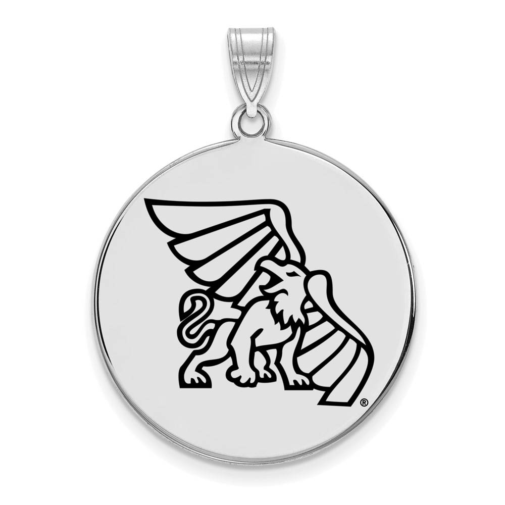 Sterling Silver Missouri Western State Enamel Disc Pendant