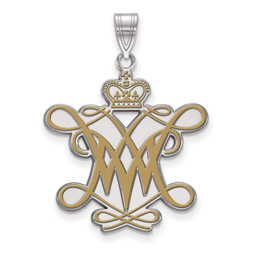 Sterling Silver William and Mary Enamel Pendant