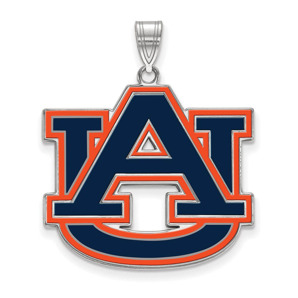 Sterling Silver Auburn U Enamel Pendant