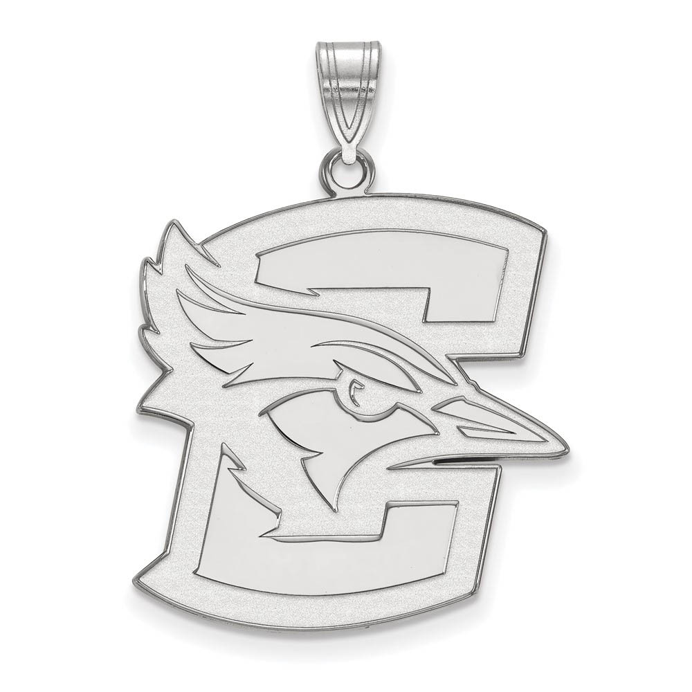 10k White Gold Creighton U Pendant