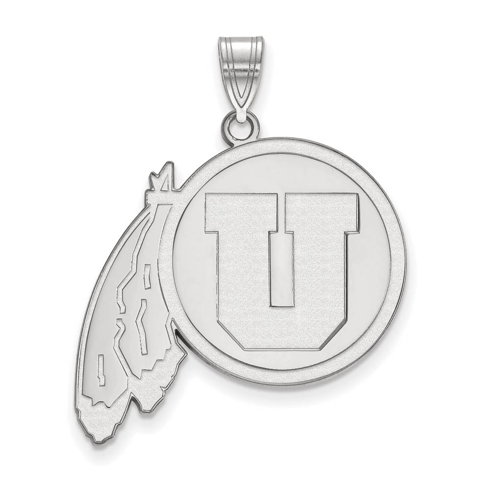 10k White Gold U. of Utah Pendant