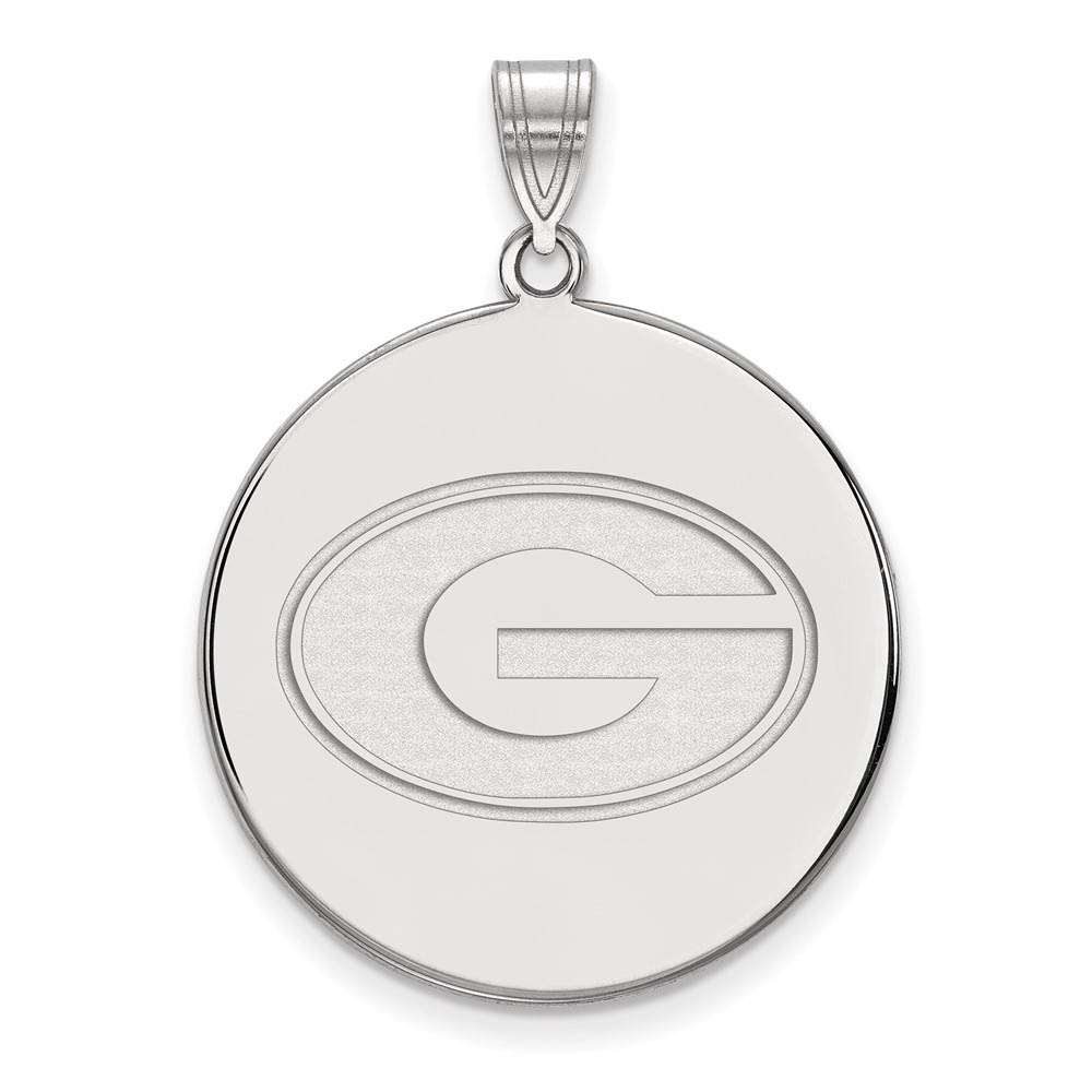 10k White Gold U. of Georgia Disc 'G' Pendant