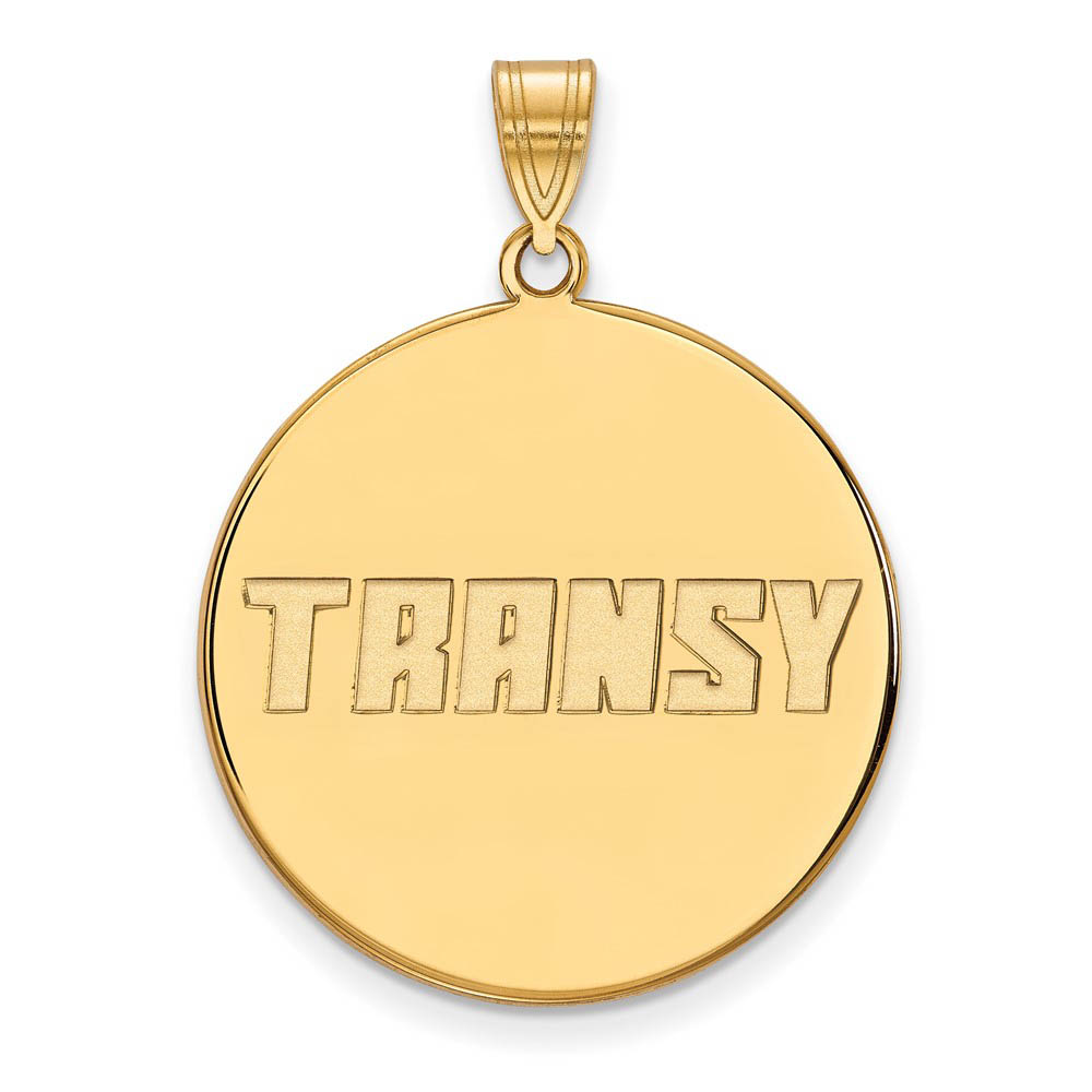 10k Yellow Gold Transylvania U. Disc Pendant