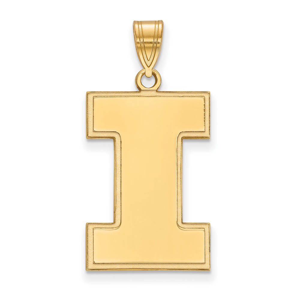 10k Yellow Gold U. of Illinois Initial I Pendant