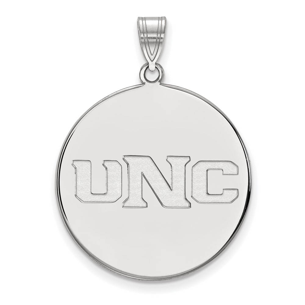 14k White Gold Northern Colorado Disc Pendant