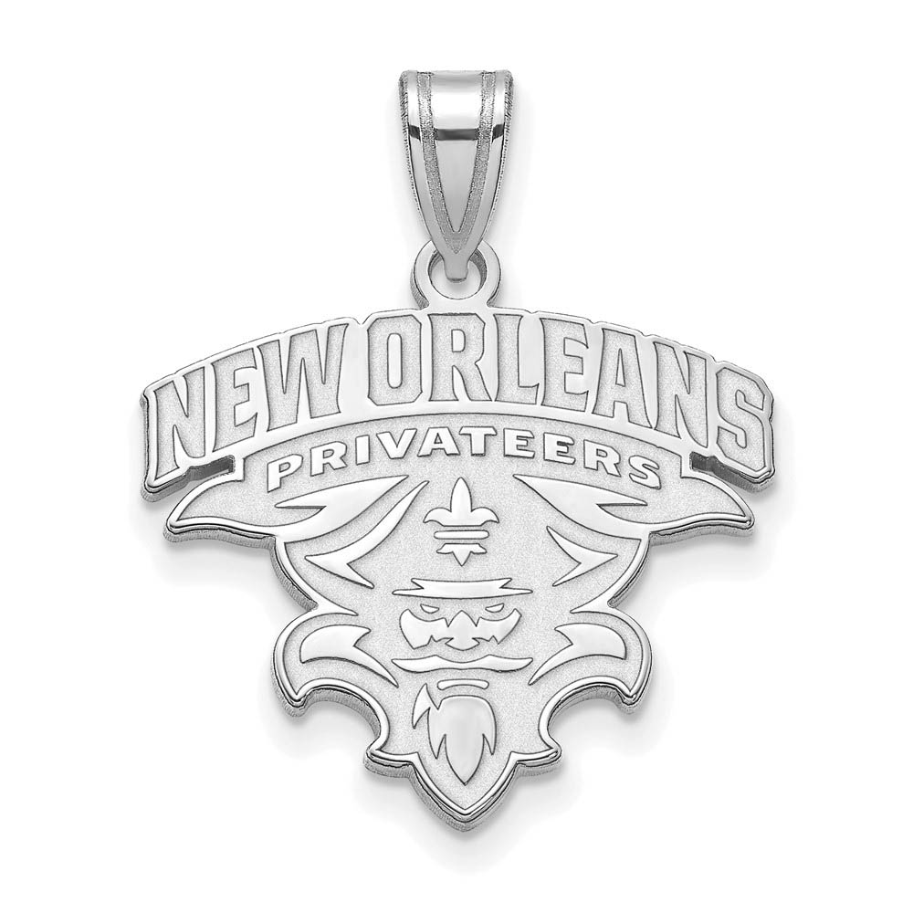 14k White Gold U. of New Orleans Pendant