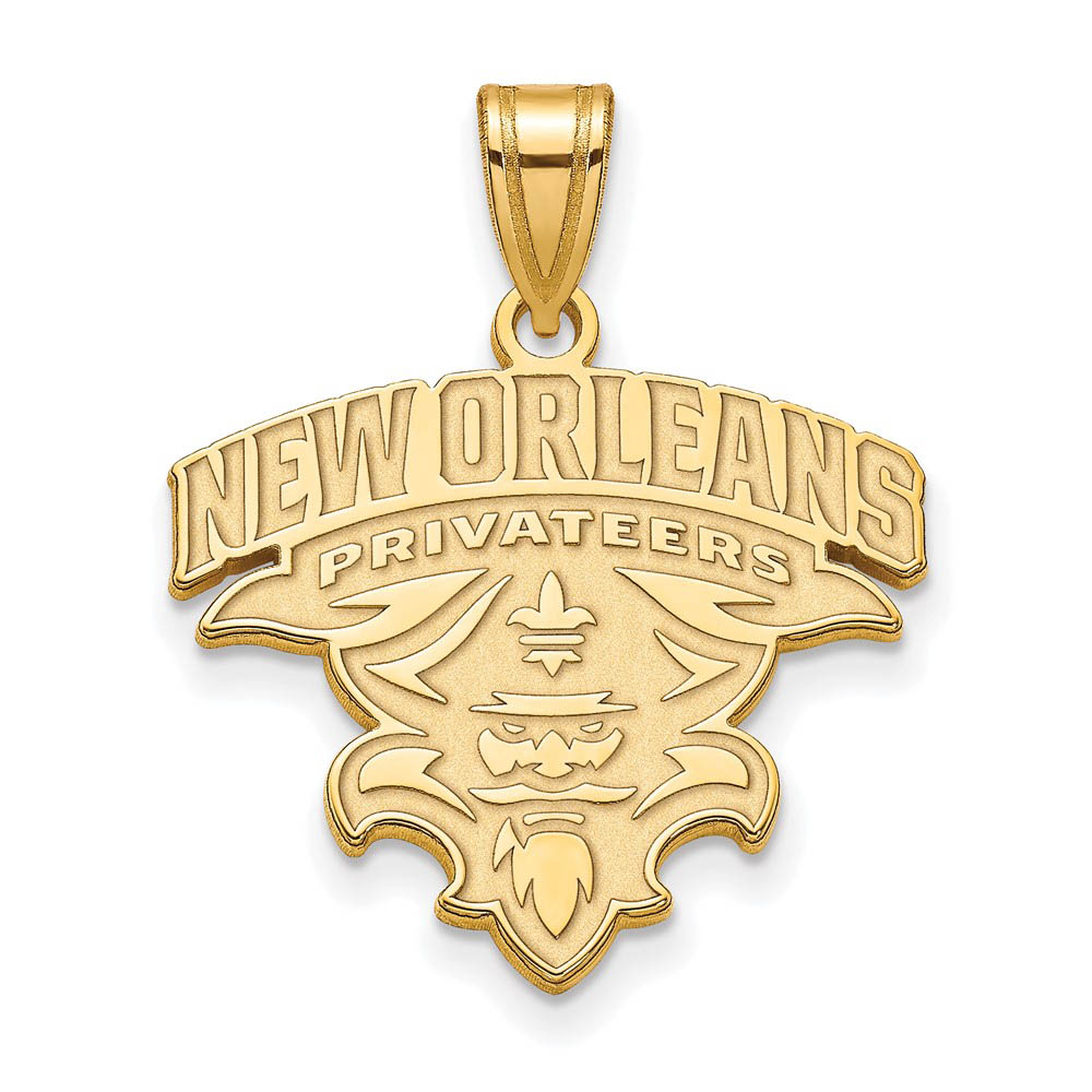 14k Yellow Gold U. of New Orleans Pendant