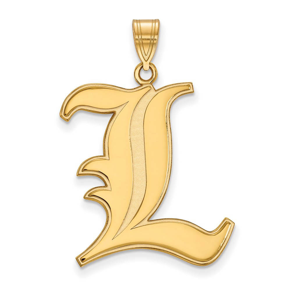 14k Yellow Gold U. of Louisville 'L' Pendant