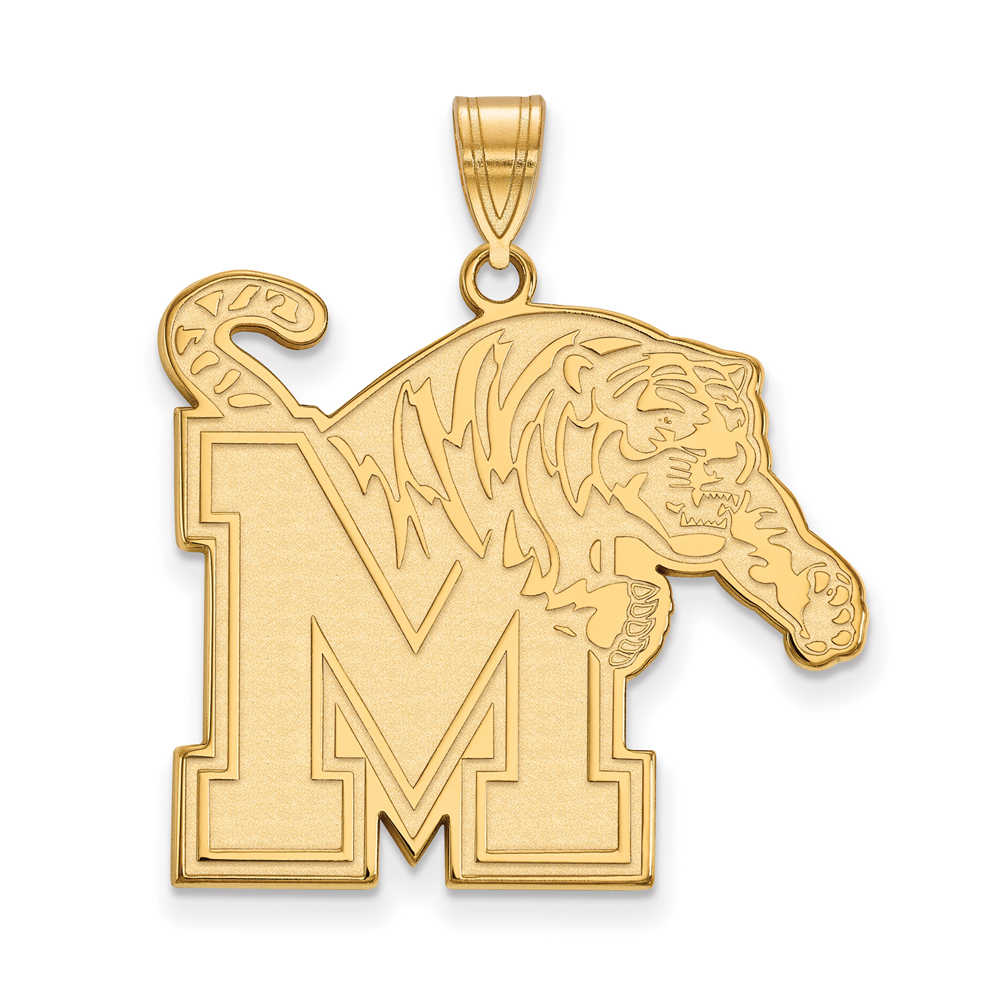 14k Yellow Gold U. of Memphis Logo Pendant